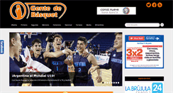 Desktop Screenshot of gentedebasquet.com.ar